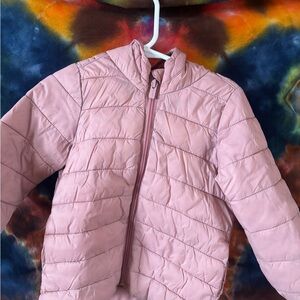 Kids Pink Puffer Jacket